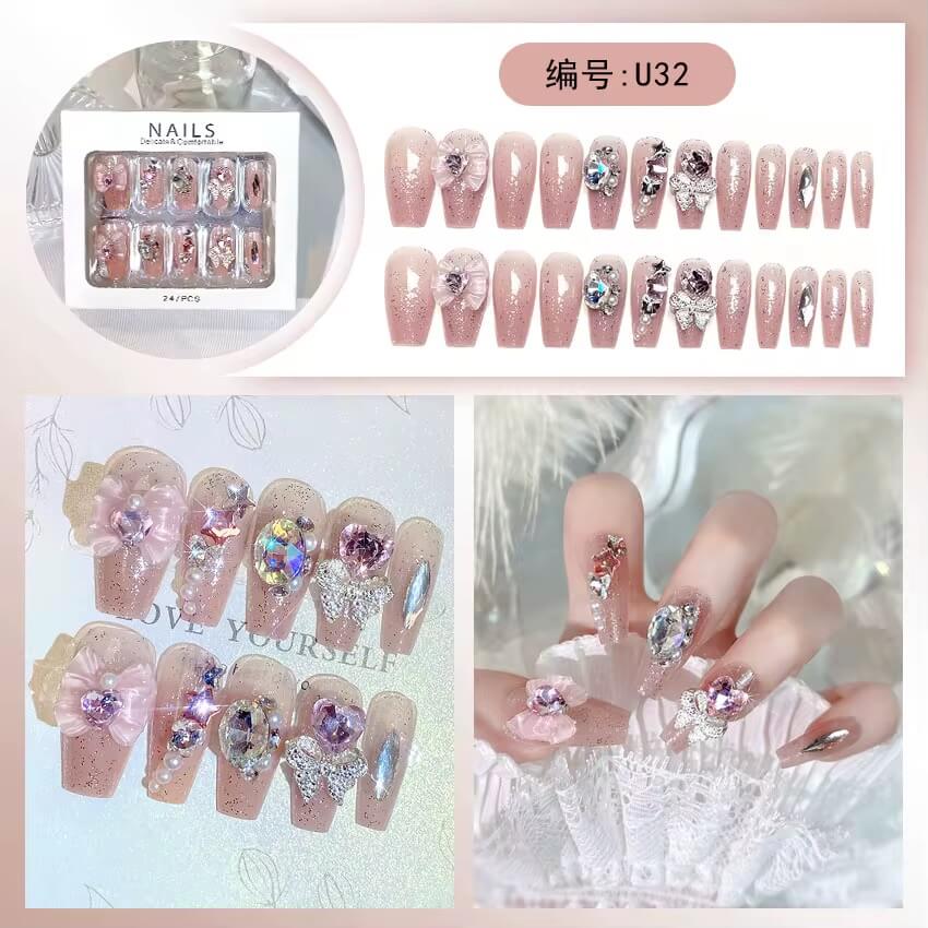 Japanese Press on Nails – Cute 3D Kawaii Fake Nails #8698-7