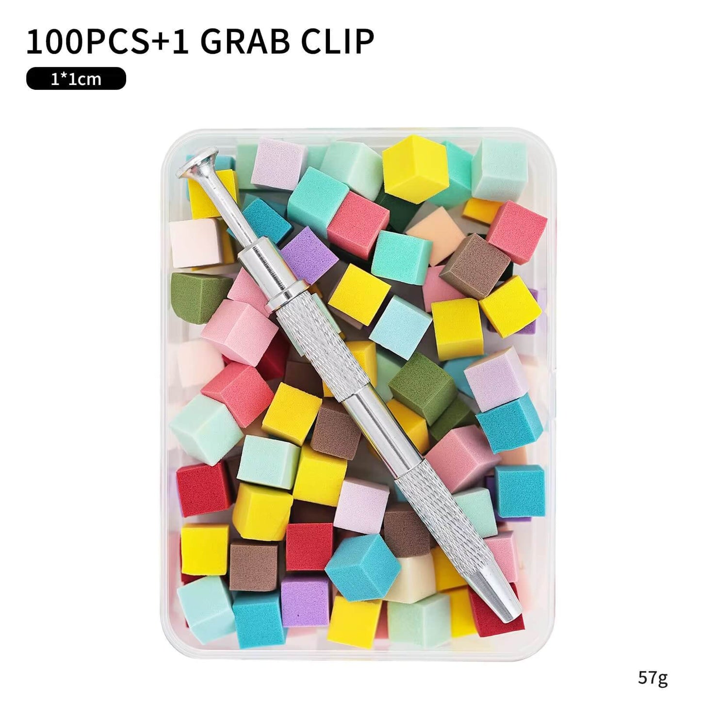 Nail Sponges for Ombre with 1 Claw Metal Grabbing Pen #1498-4