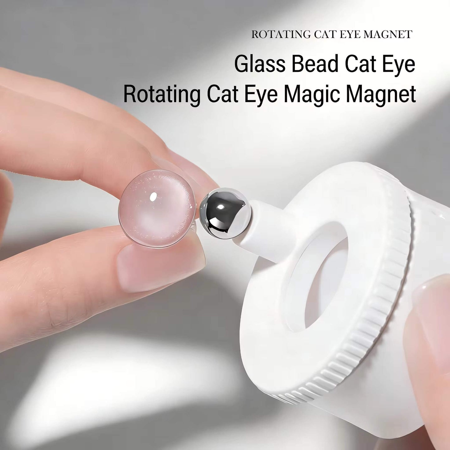 Nail Cat Eye Magnet 360° Rotating + Extra Round Ball #7450-6