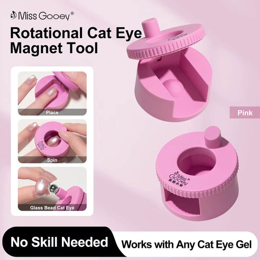 Nail Cat Eye Magnet 360° Rotating + Extra Round Ball #7450-6