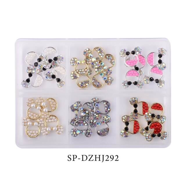 Nail Art Rhinestone Charm Micky Mouse 6grit/30pcs Box - Premier Nail Supply 