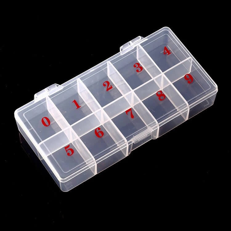 Empty Nail Tip Box Organizer 10Grits - Premier Nail Supply 