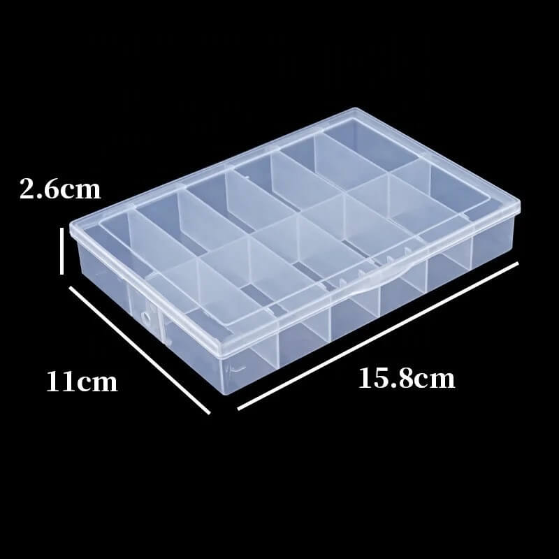 Empty Nail Tip Box Organizer 12Grits - Premier Nail Supply 