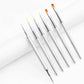 Nail Liner Brushes Art 6pcs/Set - Premier Nail Supply 