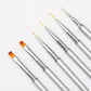 Nail Liner Brushes Art 6pcs/Set - Premier Nail Supply 