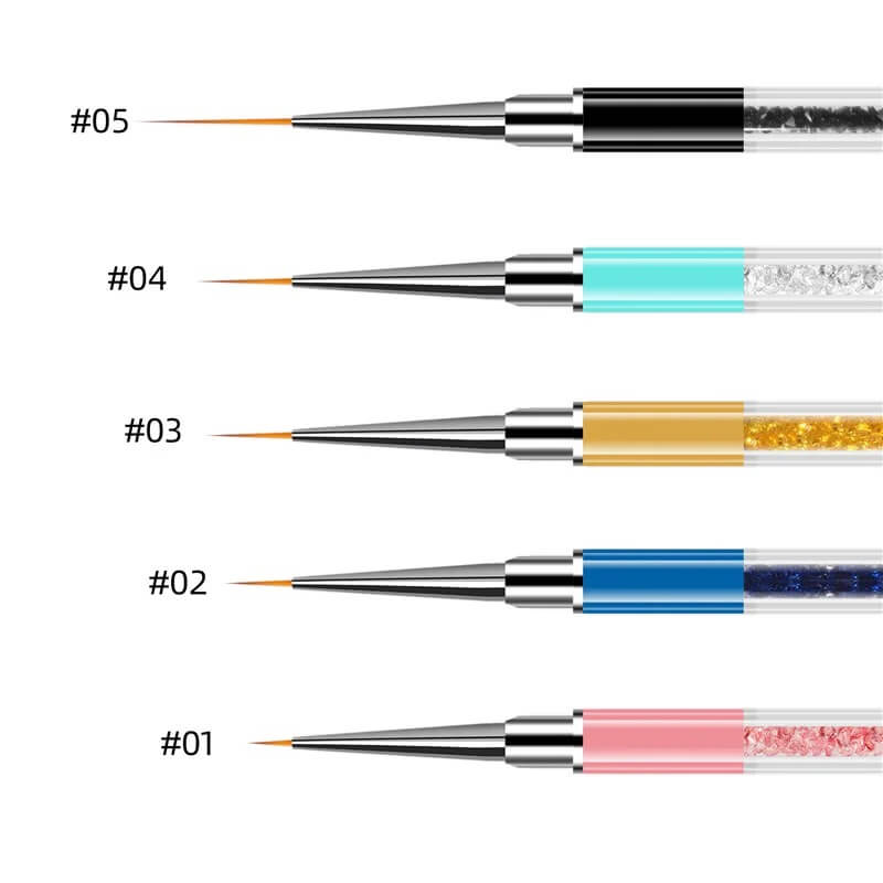 Nail Art Brush Liner 5pcs/Set - Premier Nail Supply 