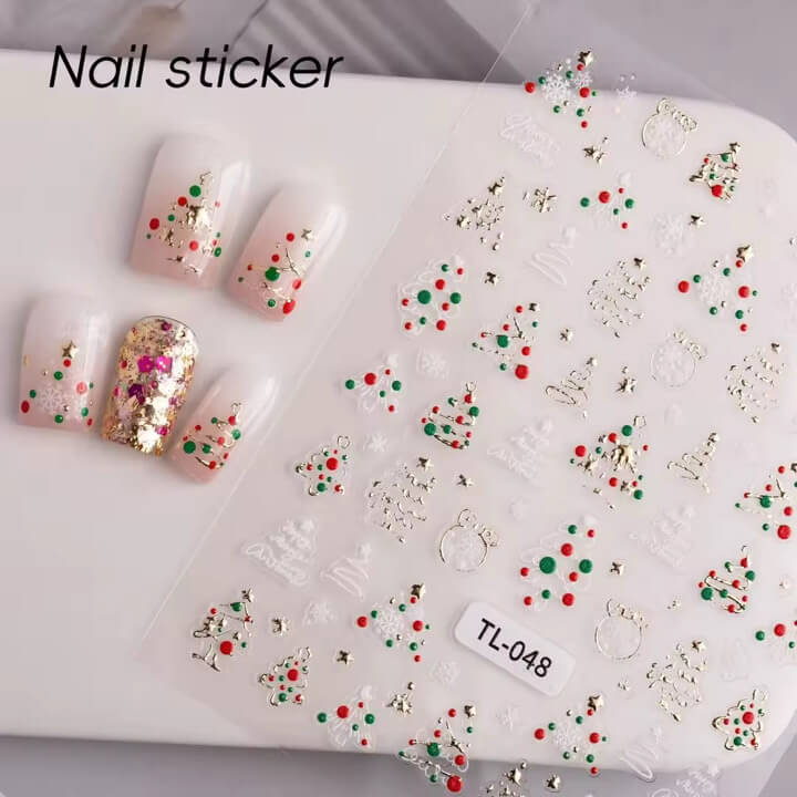 Nail Sticker Christmas Tree #TL048