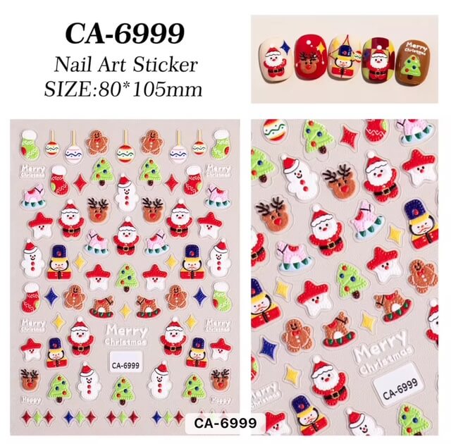 Nail Sticker Merry Christmas #5DCA6999