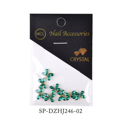 Nail Art Rhinestone 3D Butterfly Crytal AB 10pcs/Bag - Premier Nail Supply 