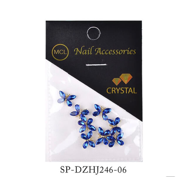 Nail Art Rhinestone 3D Butterfly Crytal AB 10pcs/Bag - Premier Nail Supply 