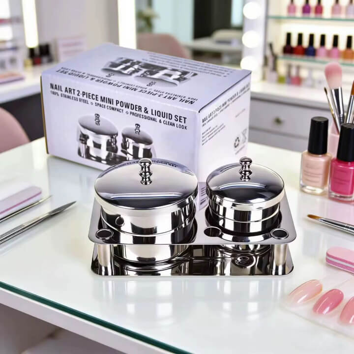 Nail Liquid Stainless Steel 2pcs/Set #8186-8