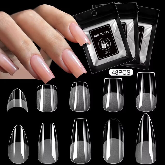 Gel Nail Tips 48pcs/Bag