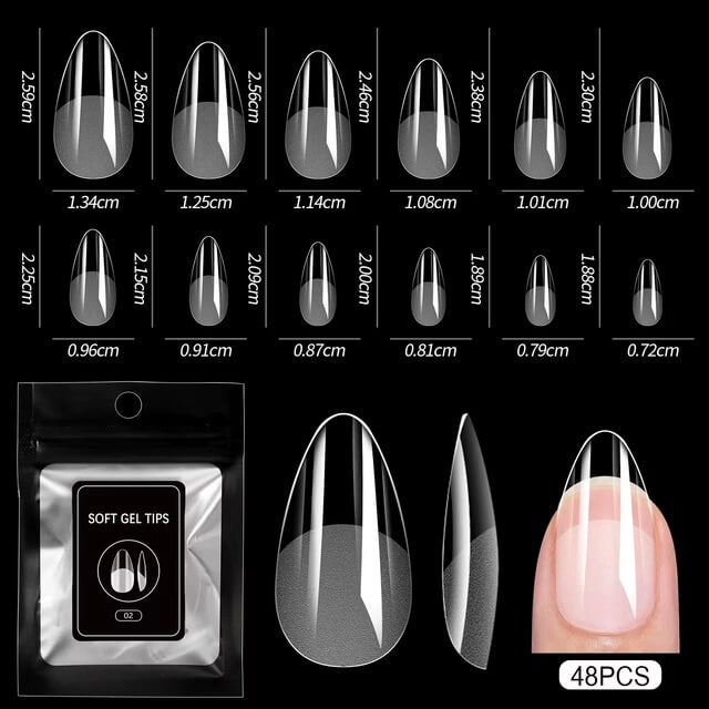 Gel Nail Tips 48pcs/Bag