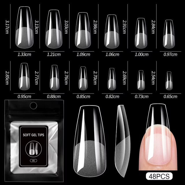 Gel Nail Tips 48pcs/Bag