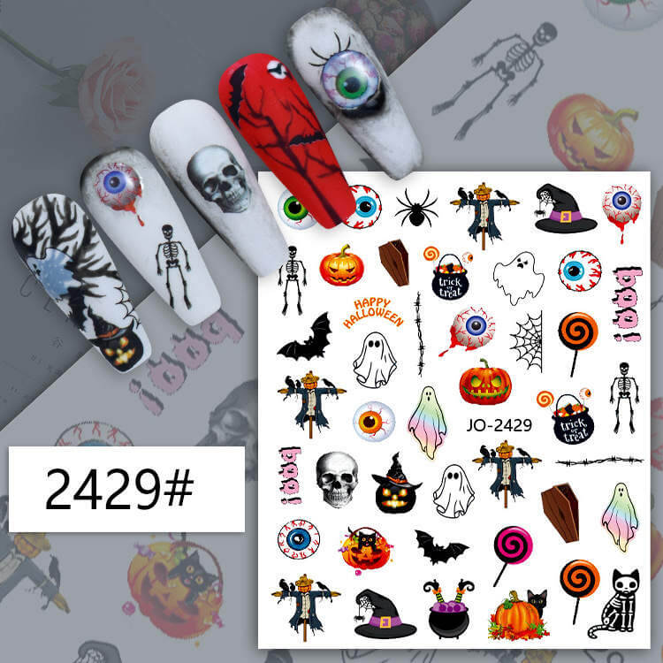 Nail Sticker Halloween Ghost - Premier Nail Supply 