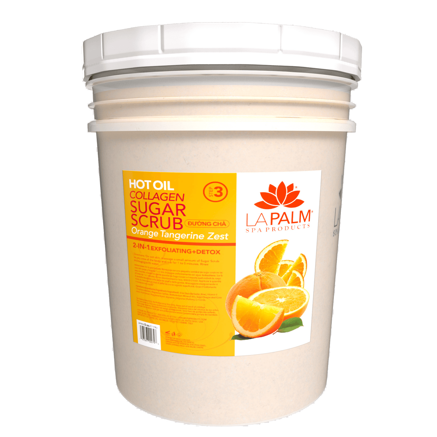 Lapalm - Hot Oil Sugar Scrub Orange Tangerine Zest 5gallon/1pail