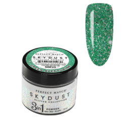 LeChat Perfect Match Sky Dust Dip Powder - Green Aventurine 0.5 oz - #SDP23 - Premier Nail Supply 
