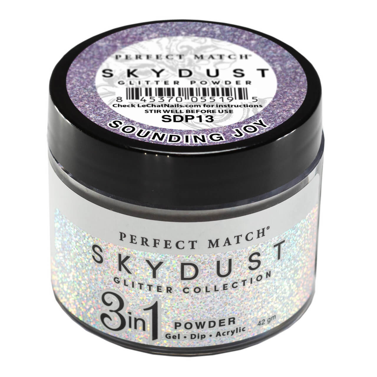 LeChat Perfect Sky Dust Glitter Powder - Sounding Joy 1.48 oz - #SDP13 - Premier Nail Supply 