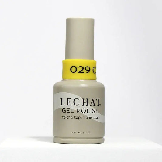 LeChat Gel Polish Color & Top One Coat Canary 0.5 oz  - #LG029 - Premier Nail Supply 