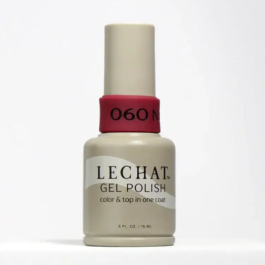 LeChat Gel Polish Color & Top One Coat Nedd Wine 0.5 oz  - #LG060 - Premier Nail Supply 
