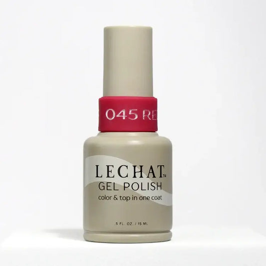 LeChat Gel Polish Color & Top One Coat Red October 0.5 oz  - #LG045 - Premier Nail Supply 