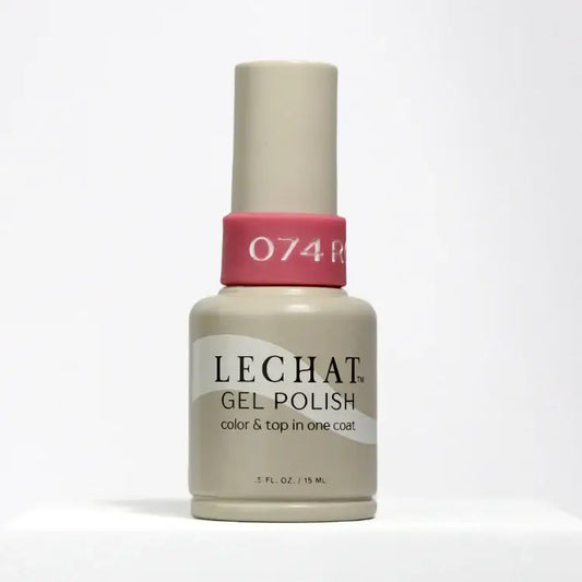 LeChat Gel Polish Color & Top One Coat Rosy Glow 0.5 oz  - #LG074 - Premier Nail Supply 