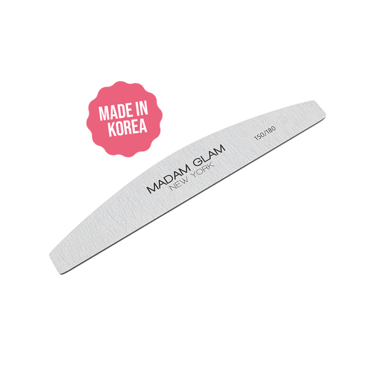 Half Moon Shape 150/180 Grit Nail File