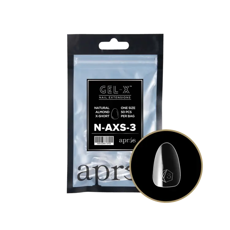 Apres- Gel-X® Natural Almond Extra Short Refill Bag