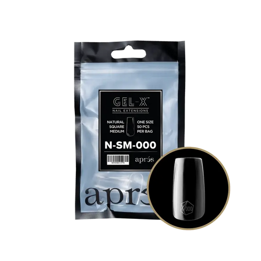 Apres-Gel-X® Natural Square Medium Refill Bag