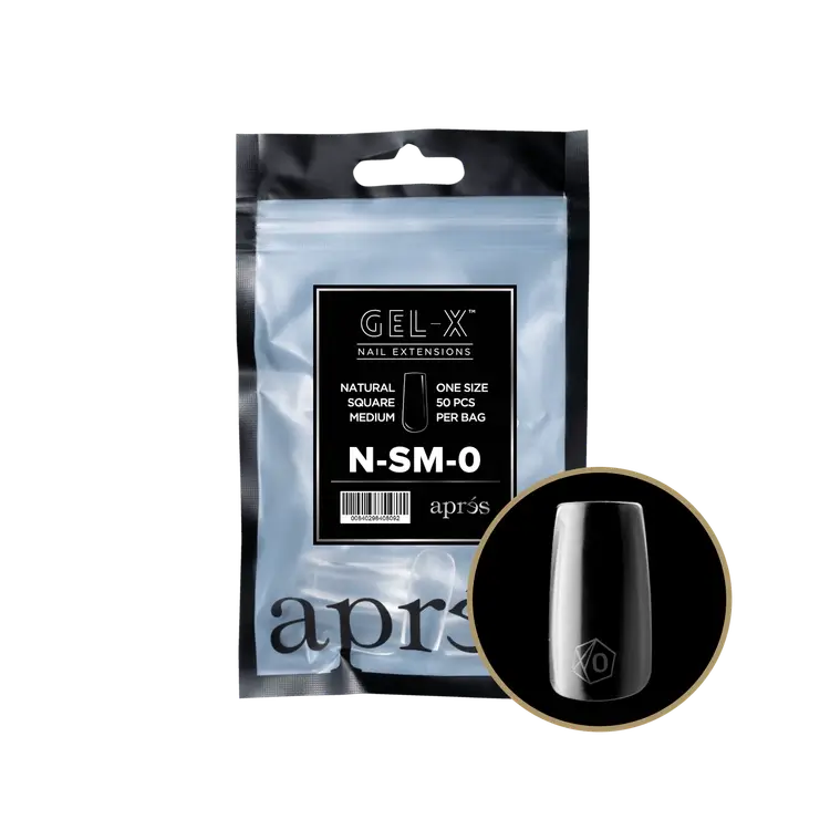 Apres-Gel-X® Natural Square Medium Refill Bag