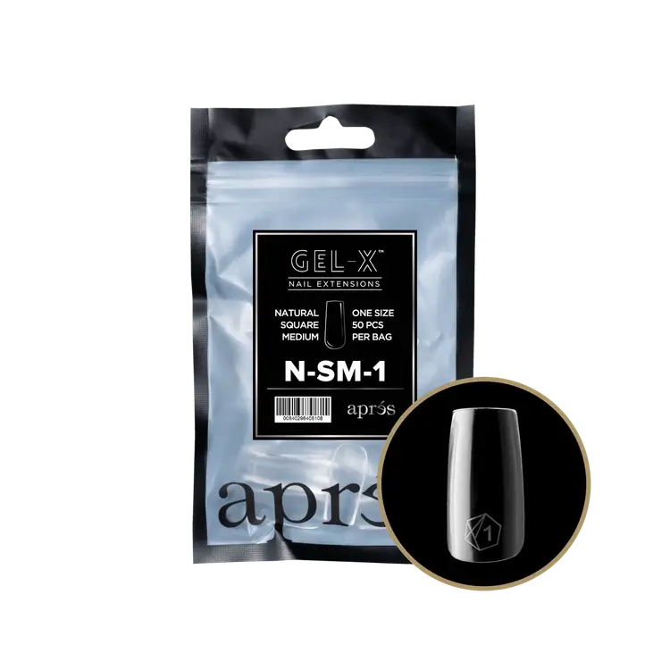 Apres-Gel-X® Natural Square Medium Refill Bag