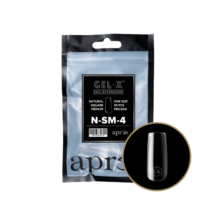 Apres-Gel-X® Natural Square Medium Refill Bag