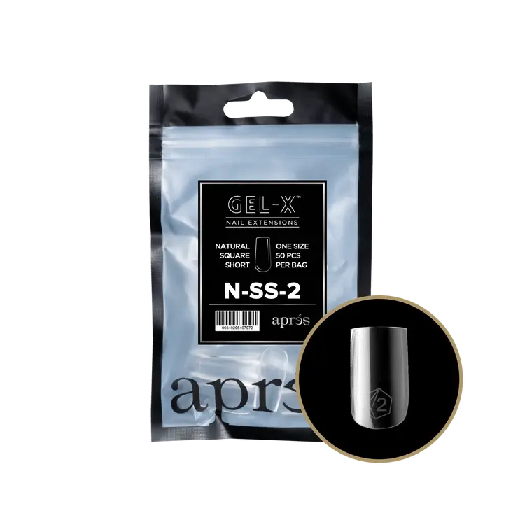Apres-Gel-X® Natural Square Short Refill Bag
