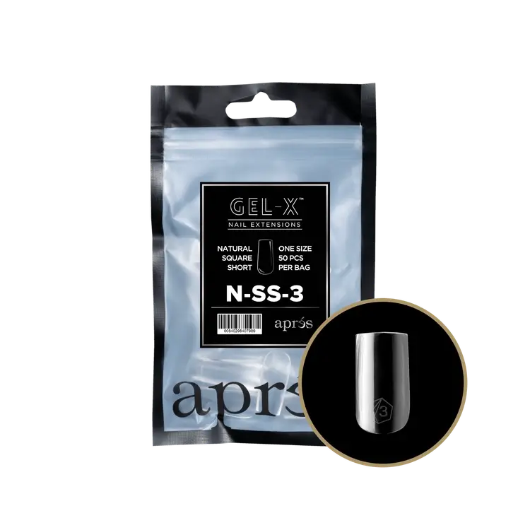 Apres-Gel-X® Natural Square Short Refill Bag