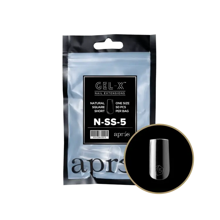Apres-Gel-X® Natural Square Short Refill Bag
