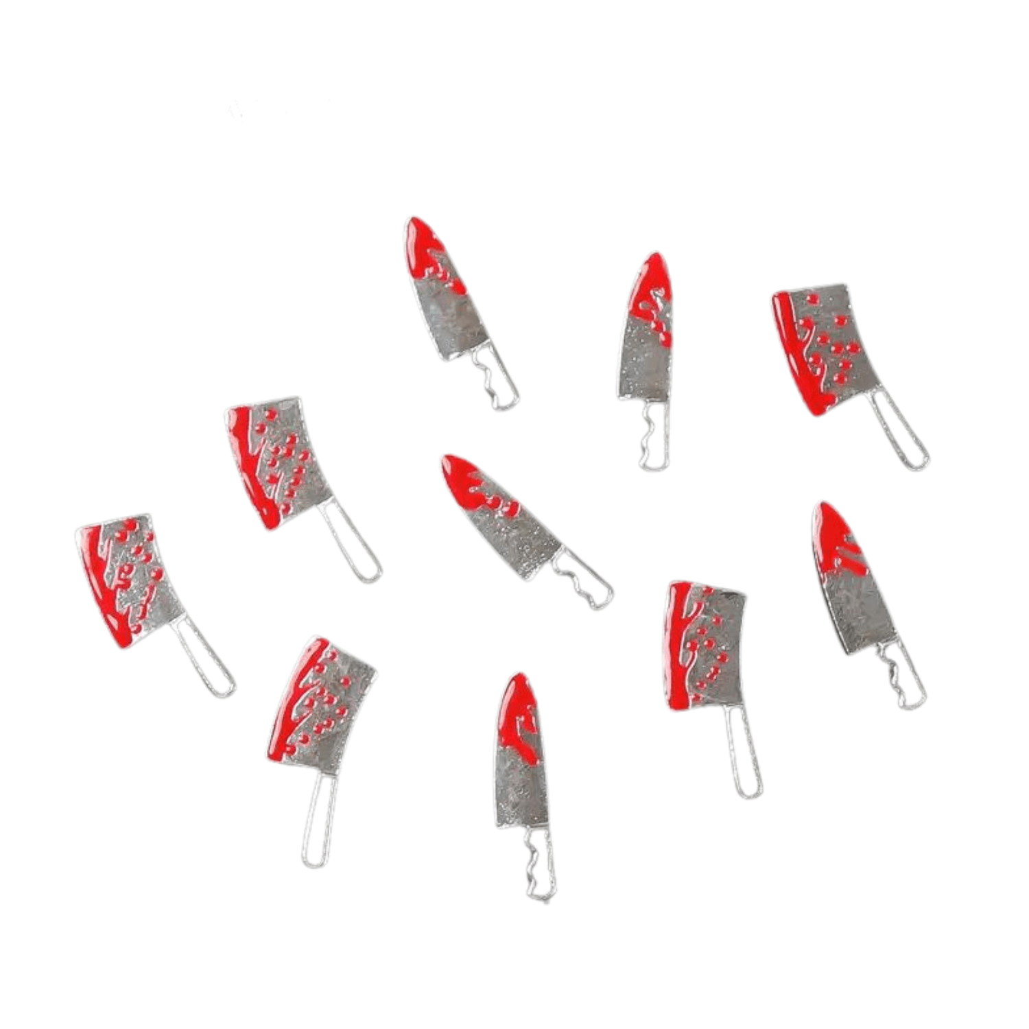 Nail Charms 3D Halloween Horror Blood Knife 10 pcs/bag - Premier Nail Supply 