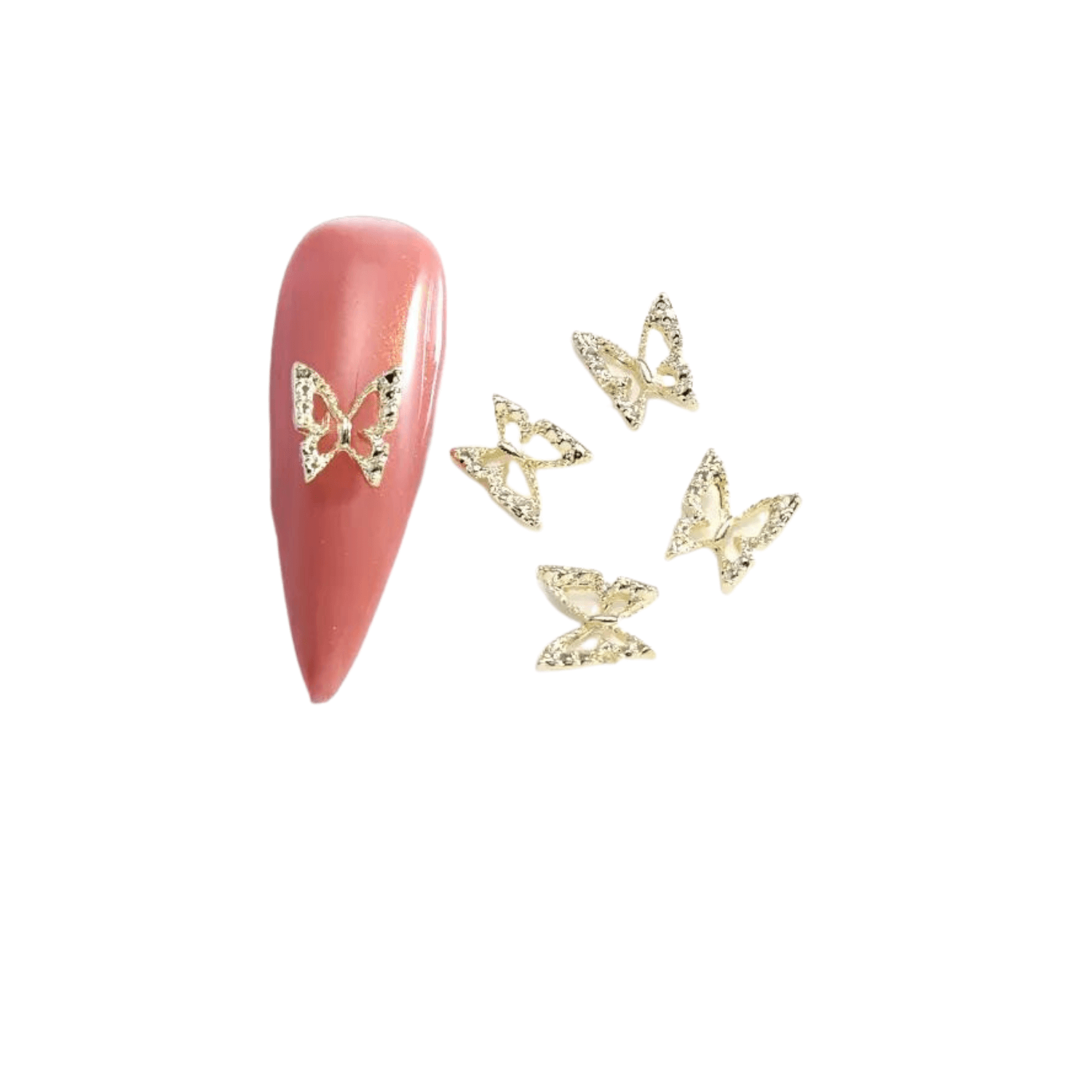 Nail Charm 3D Diamond Butterfly 2 pcs/bag - Premier Nail Supply 