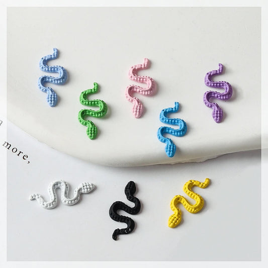 Nail Charm 3D Snake Color 16pcs/bag - Premier Nail Supply 