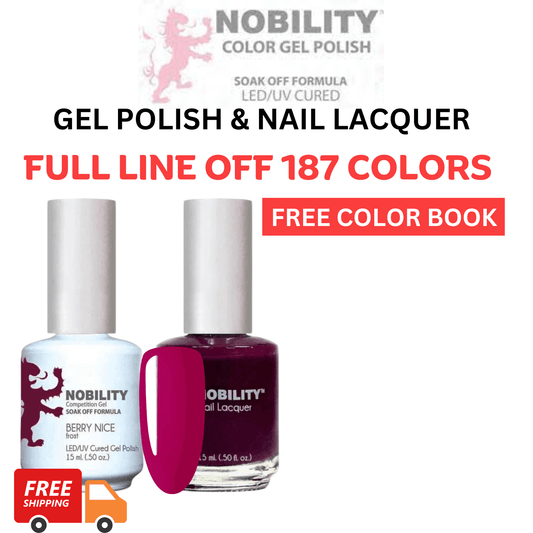 Nobility Gel Polis & Nail Lacquer Full line 187 color collection - Premier Nail Supply 