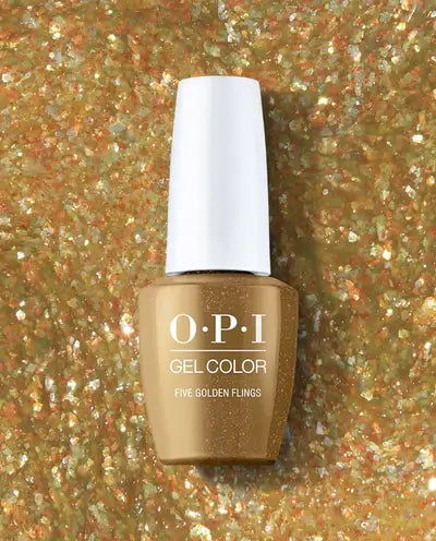 OPI Gel Polish - Five Golden Flings 0.5 oz - #HPQ02 - Premier Nail Supply 