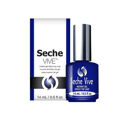 Seche Vive - Instant Gel Effect Topcoat 0.5oz (Blue) - Premier Nail Supply 