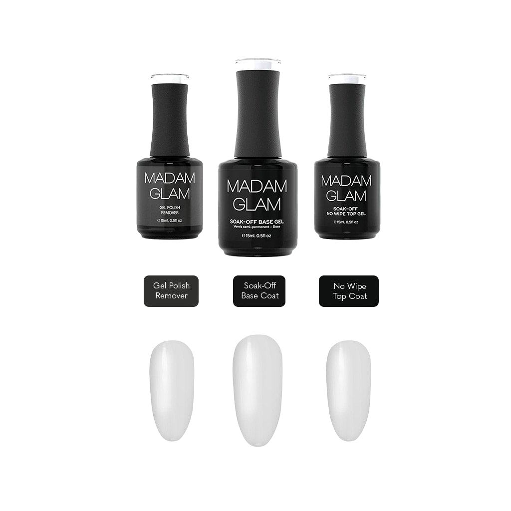 "Base Coat, Top Coat & Remover" Bundle