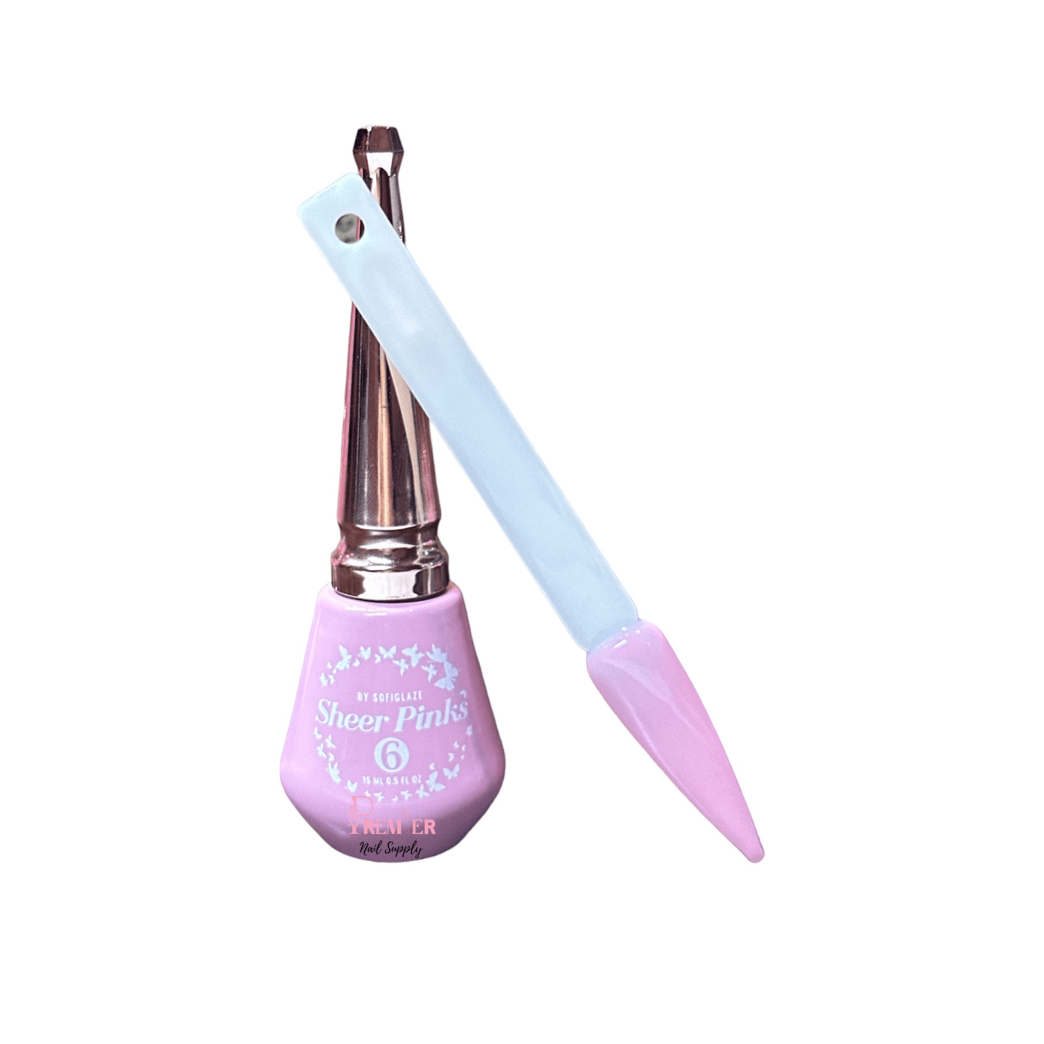 SofiGlaze Gelcolor Sheer Pink Super Baby 0.5 oz - #6 - Premier Nail Supply 