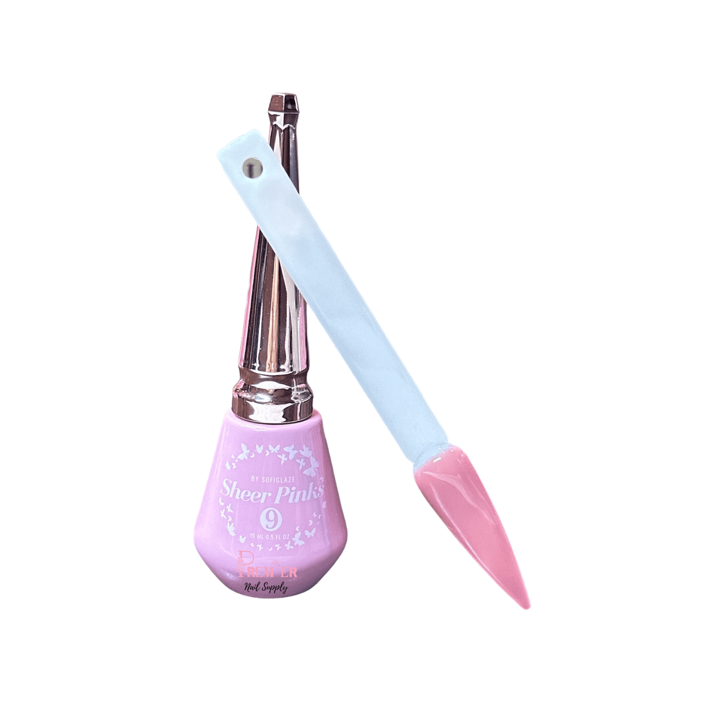 SofiGlaze Gelcolor Sheer Pink Terra Pink 0.5 oz - #9 - Premier Nail Supply 
