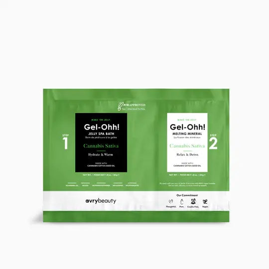 Avrybeauty-Gel Ohh!Jelly Spa Pedi Bath Cannabis Sativa 1pack or Box