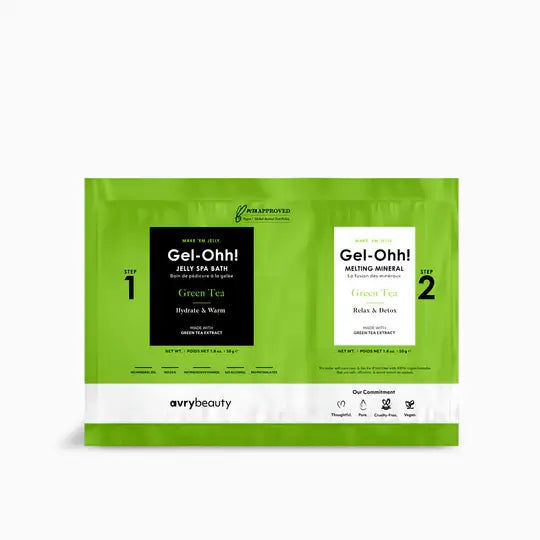 Avrybeauty-Gel Ohh! Jelly Spa Pedi Bath Green Tea 1pack