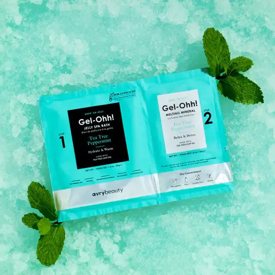 Avrybeauty-Gel Ohh! Jelly Spa Pedi Bath Tea Mint 30SET/Box