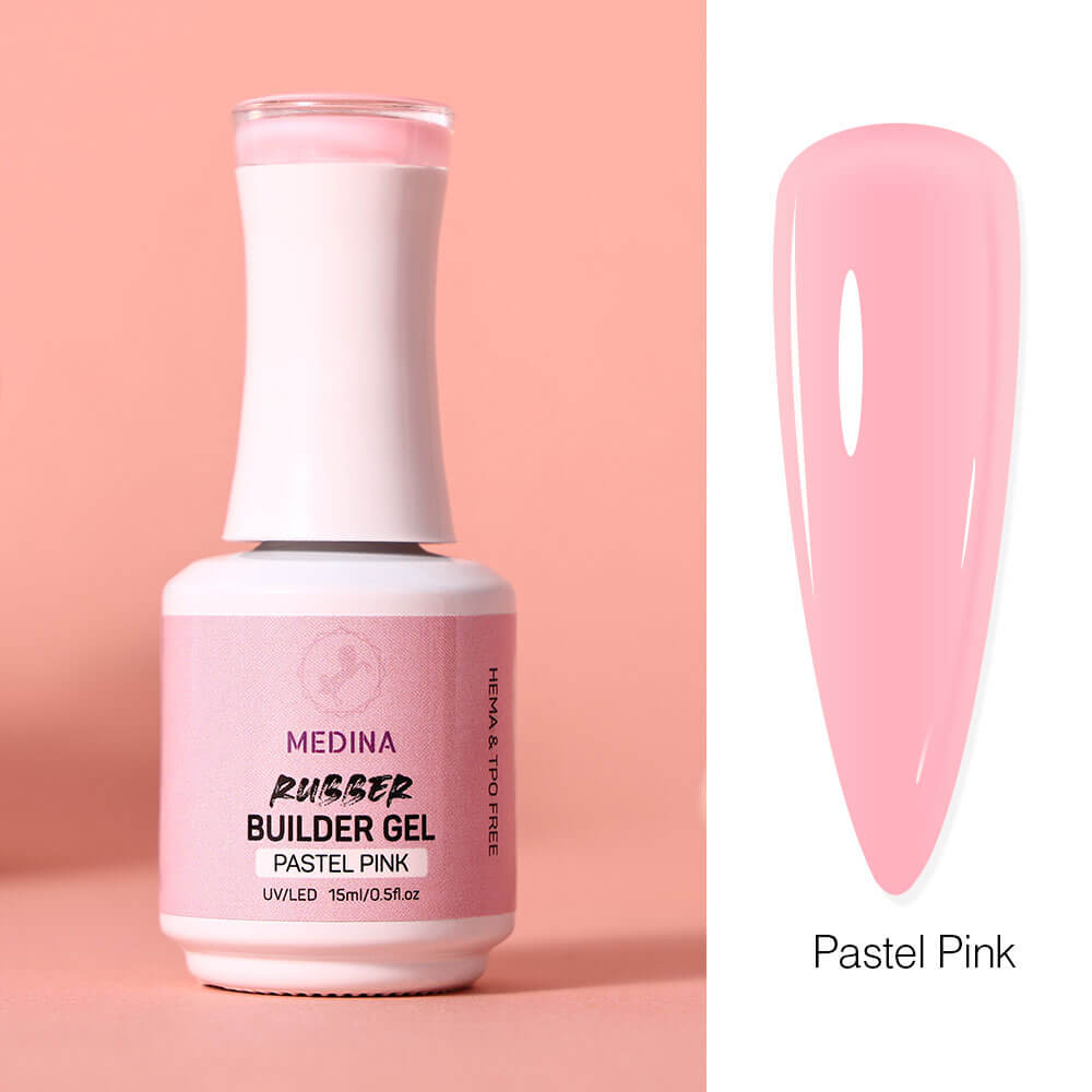 Medina- Rubber Builder Gel Light Pastel Pink 15ml