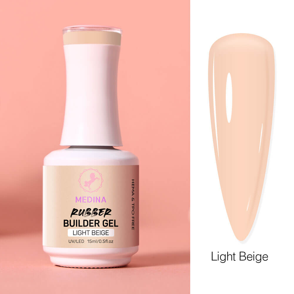 Medina- Rubber Builder Gel Light Beige 15ml