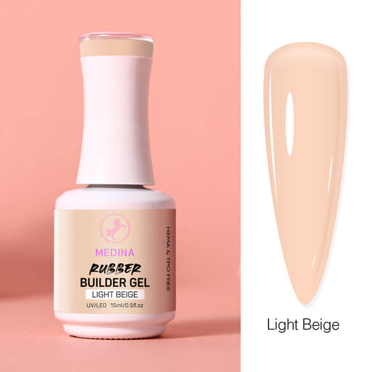 Medina- Rubber Builder Gel Light Beige 15ml #8873-9